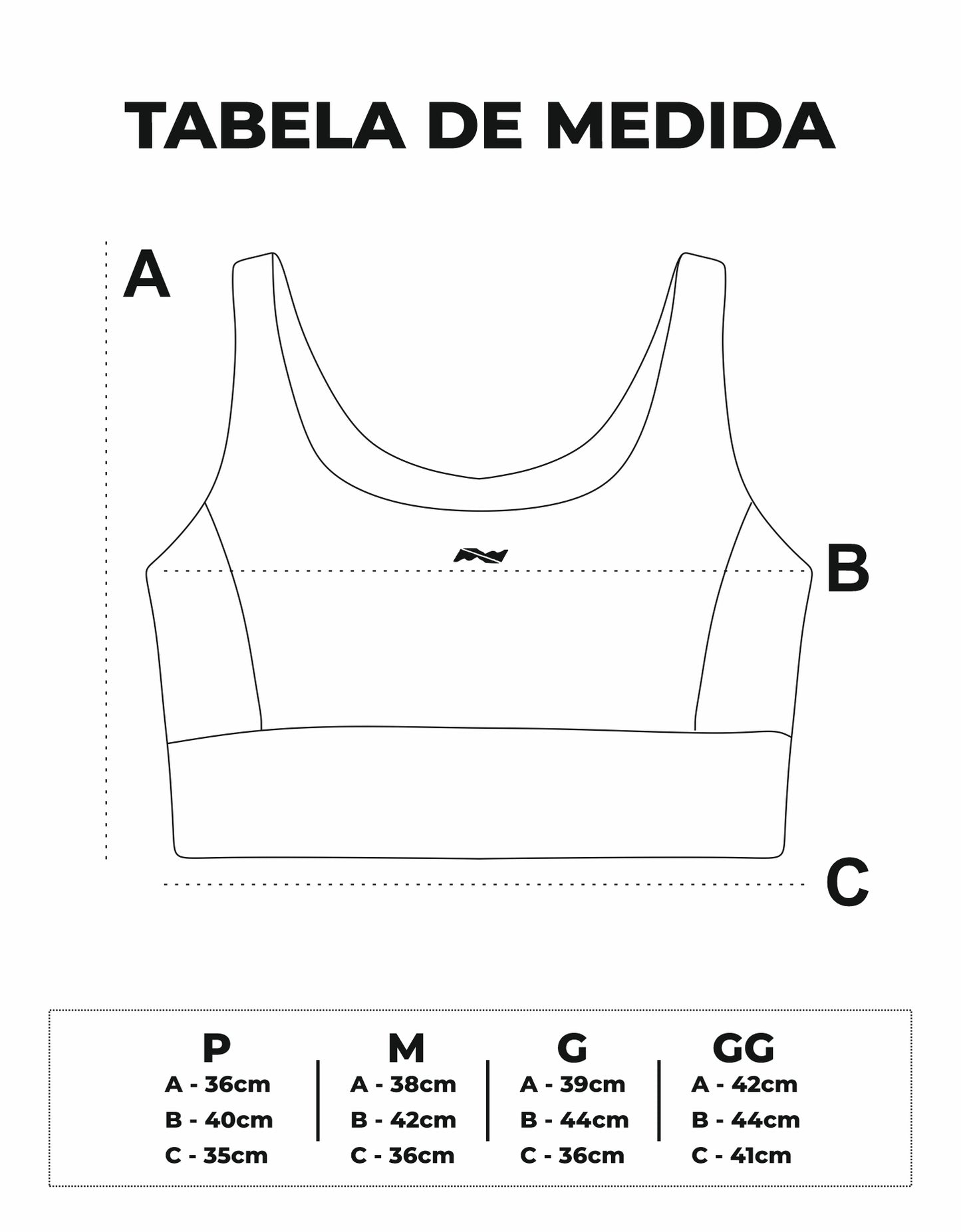 Top com bolso Íngreme