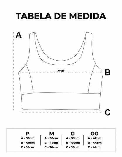 Top com bolso Íngreme